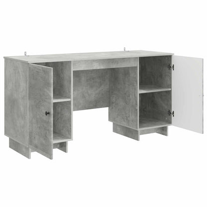 Desk Concrete Grey Engineered Wood 142.5 x 50 x 75 cm