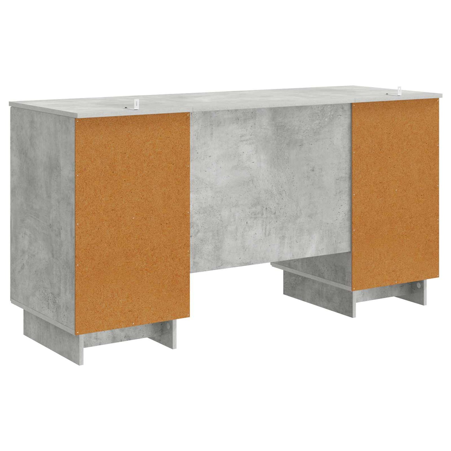 Desk Concrete Grey Engineered Wood 142.5 x 50 x 75 cm