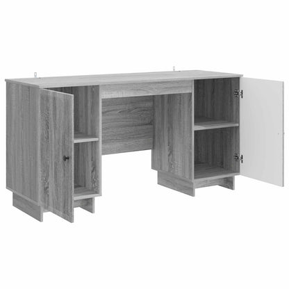 Desk Grey Sonoma Engineered Wood 142.5 x 50 x 75 cm