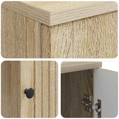 Desk with Shelf Sonoma 142.5 x 50 x 75 cm Engineered Wood
