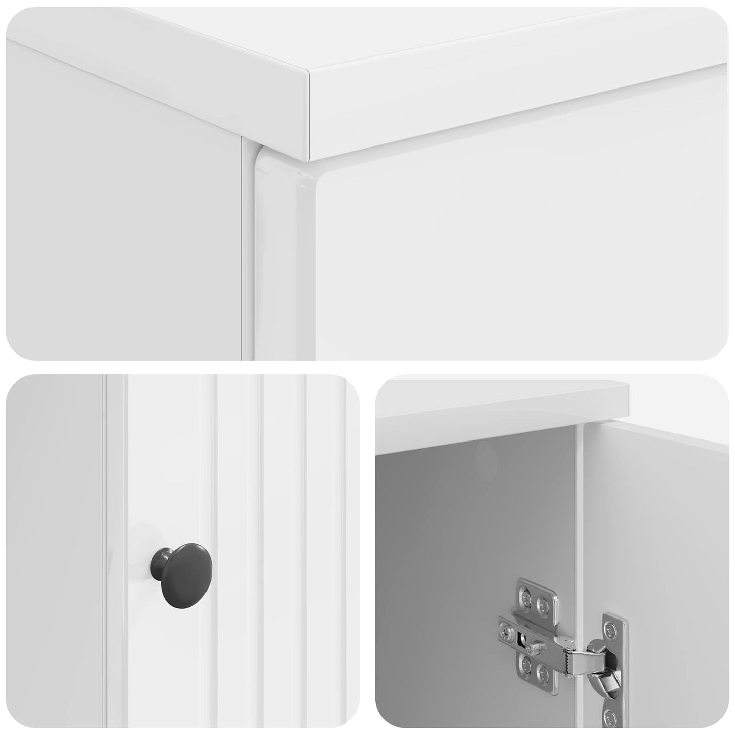 Desk with Shelf Gloss White 142.5 x 50 x 75 cm Engineered Wood