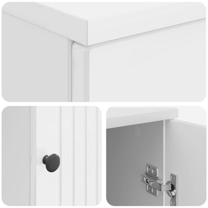 Desk with Shelf Gloss White 142.5 x 50 x 75 cm Engineered Wood