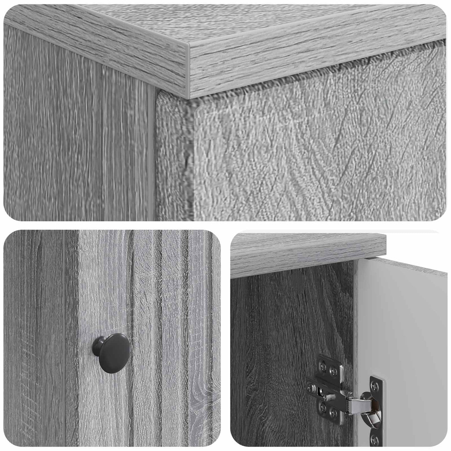 Desk with Shelf Grey Sonoma 142.5 x 50 x 75 cm Engineered Wood