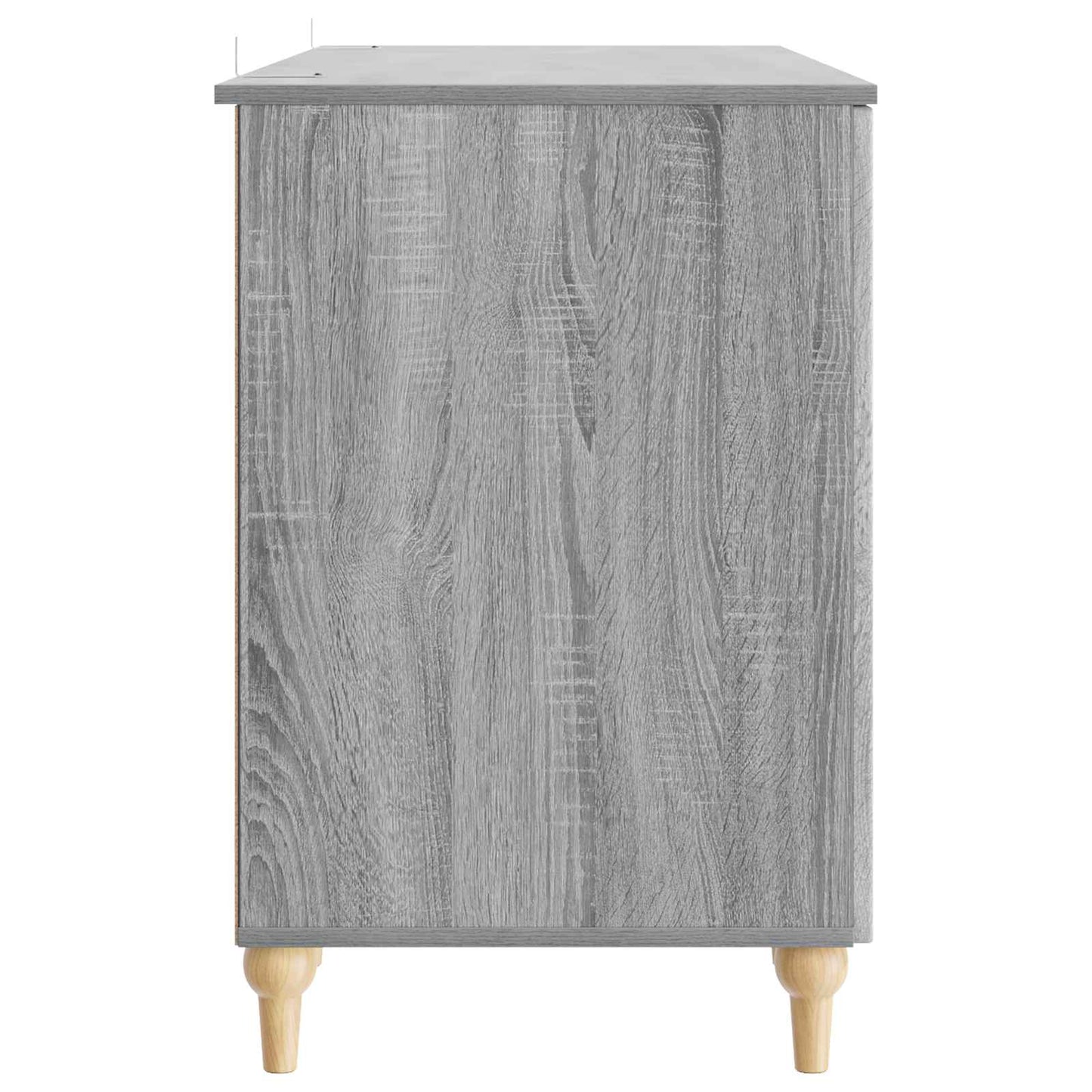 Desk with Shelf Grey Sonoma 142.5 x 50 x 75 cm Engineered Wood