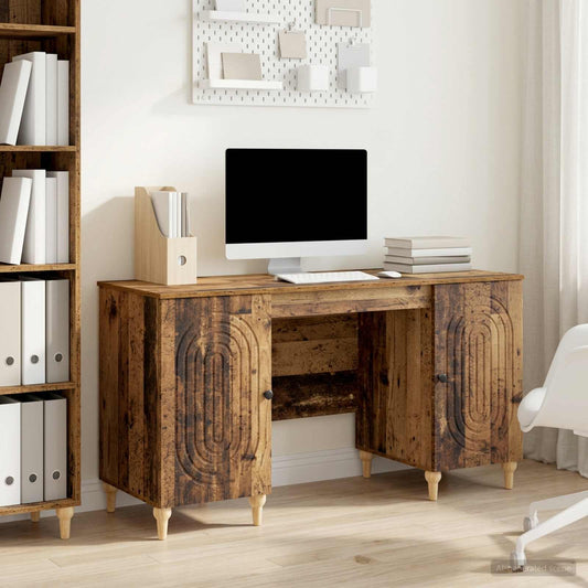 Desk Old Wood 142.5 x 50 x 75 cm Engineered Wood