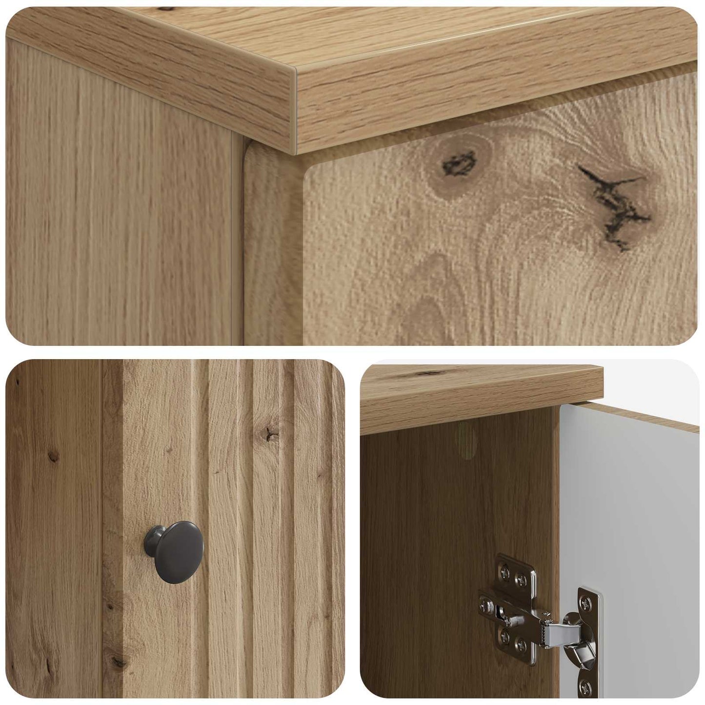 Desk with Shelf Artisan Oak 142.5 x 50 x 75 cm Engineered Wood