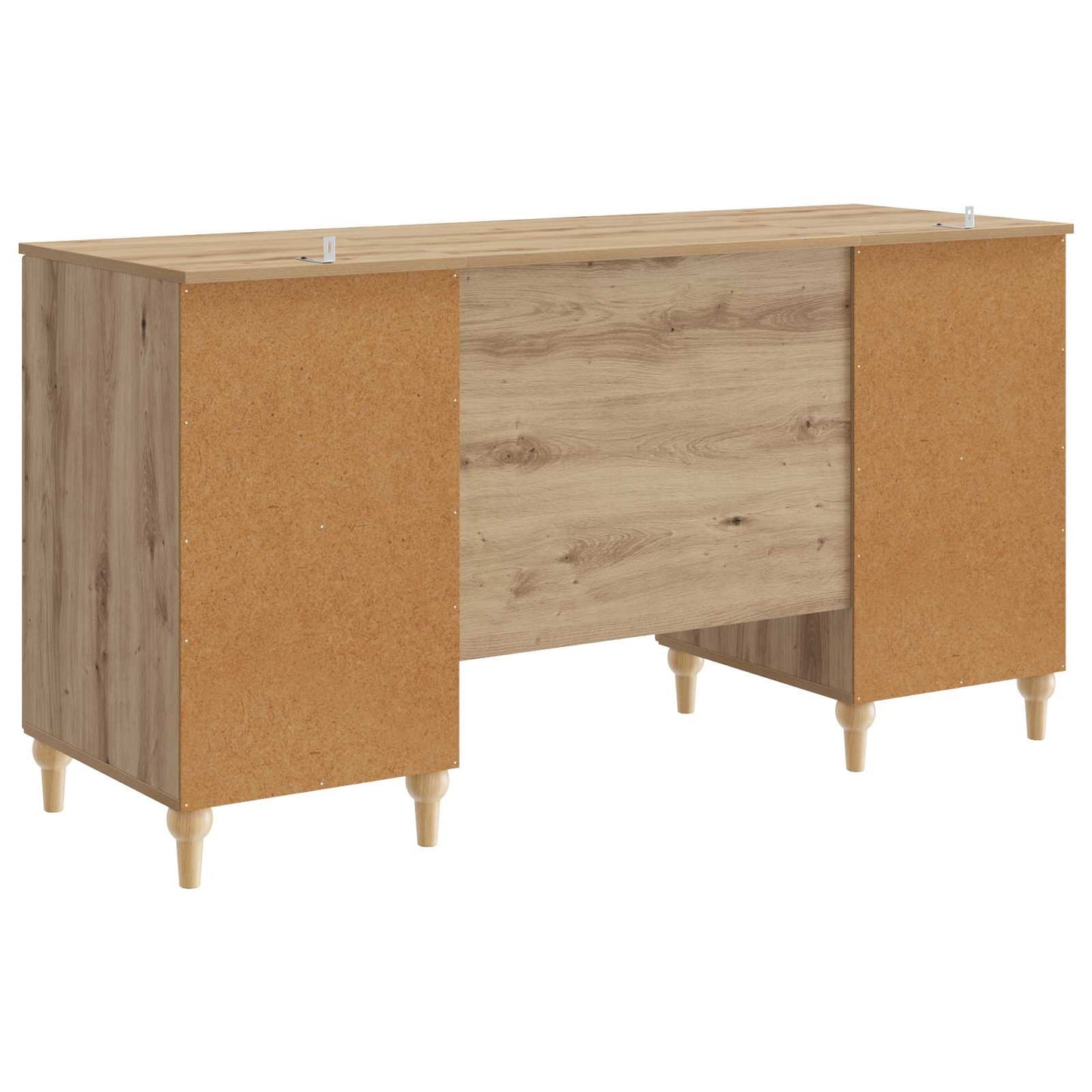 Desk with Shelf Artisan Oak 142.5 x 50 x 75 cm Engineered Wood