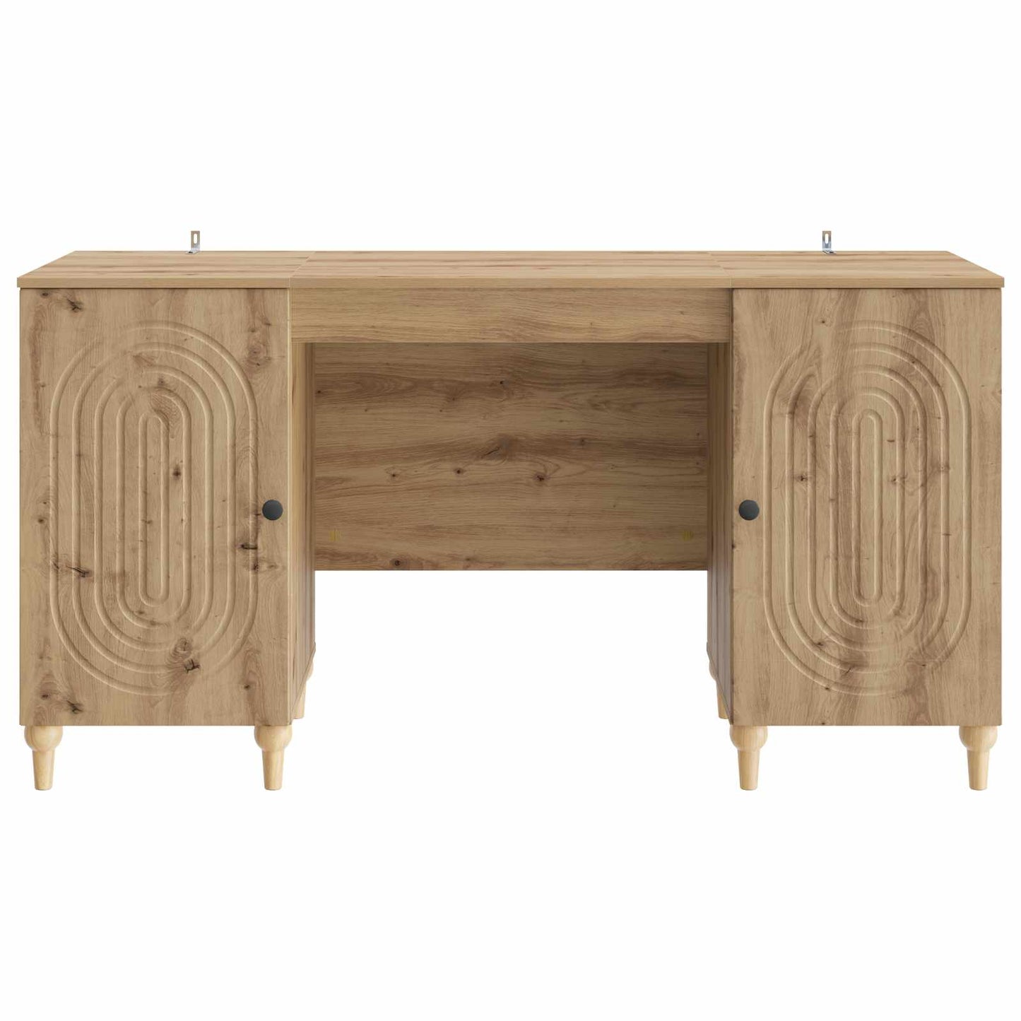 Desk with Shelf Artisan Oak 142.5 x 50 x 75 cm Engineered Wood