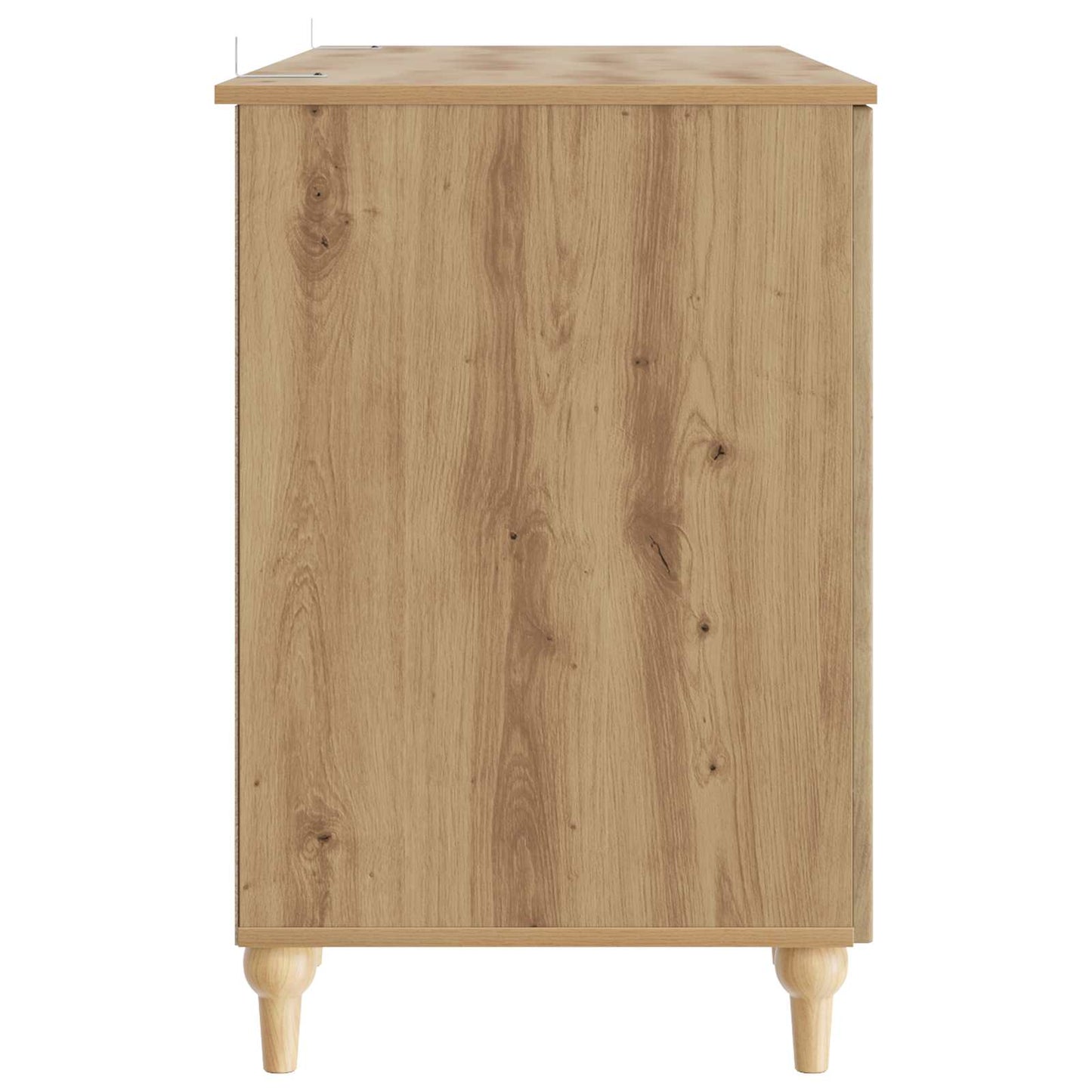 Desk with Shelf Artisan Oak 142.5 x 50 x 75 cm Engineered Wood