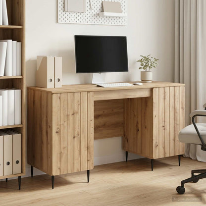 Desk Artisan Oak Engineered Wood 142.5 x 50 x 75 cm
