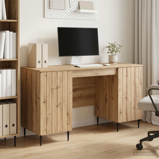 Desk Artisan Oak Engineered Wood 142.5 x 50 x 75 cm