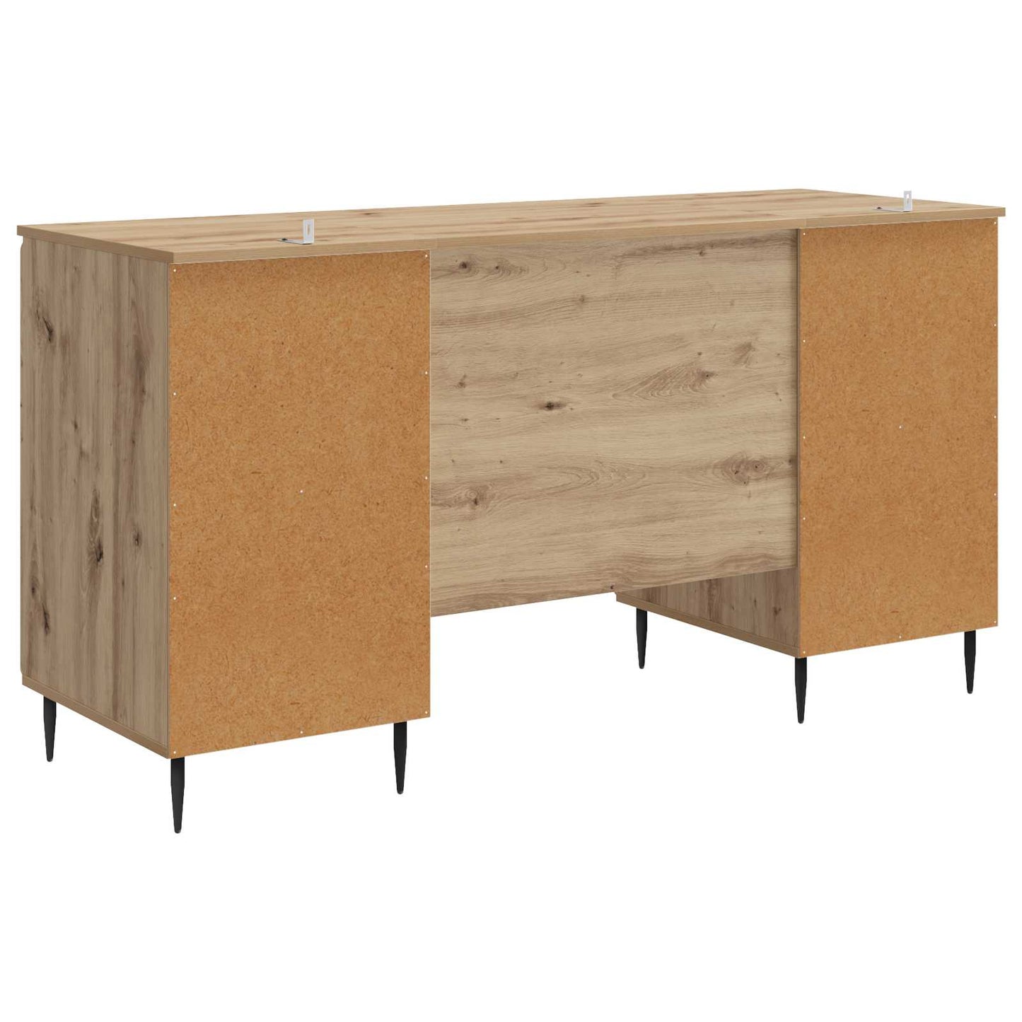 Desk with Shelf Artisan Oak 142.5 x 50 x 75 cm Engineered Wood