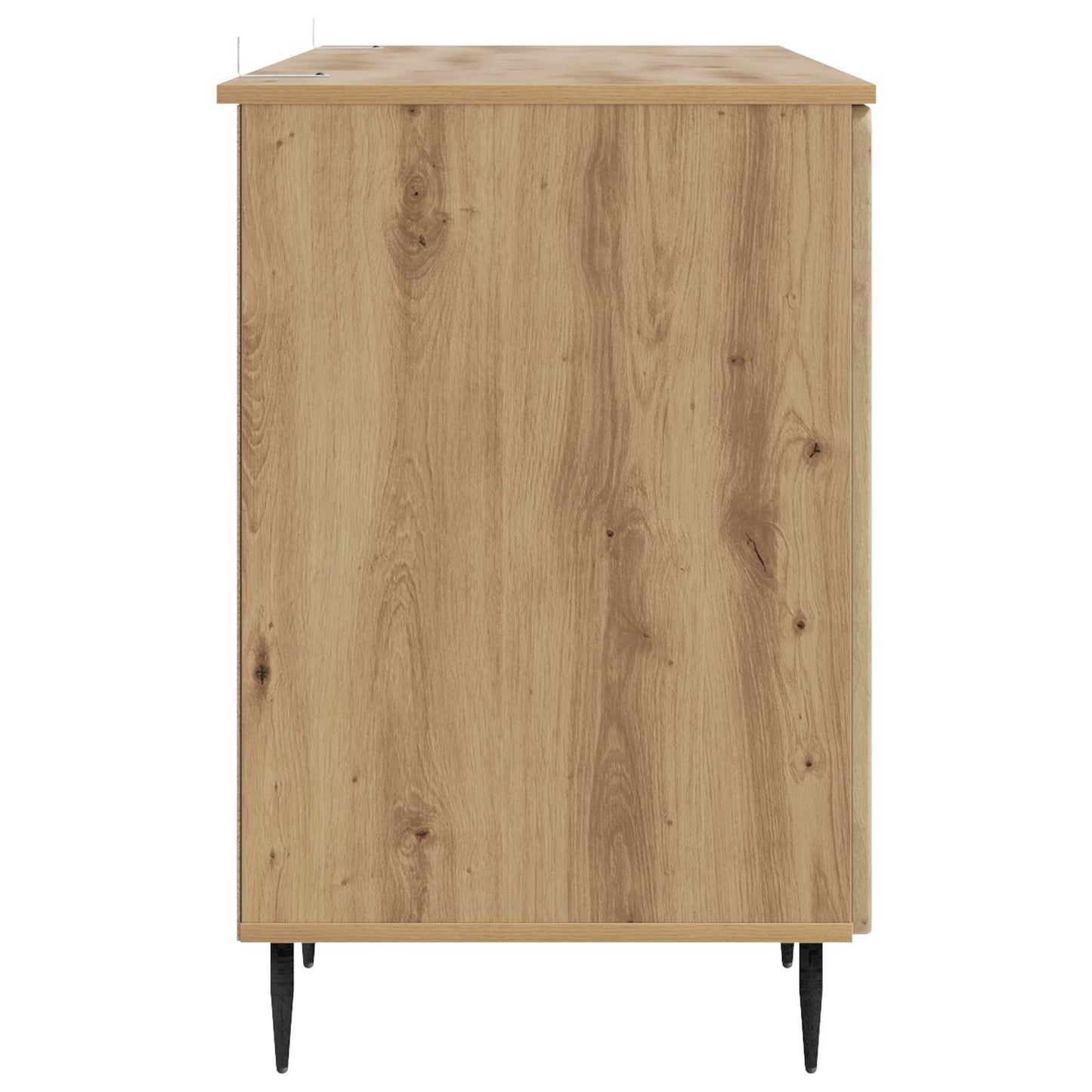 Desk with Shelf Artisan Oak 142.5 x 50 x 75 cm Engineered Wood