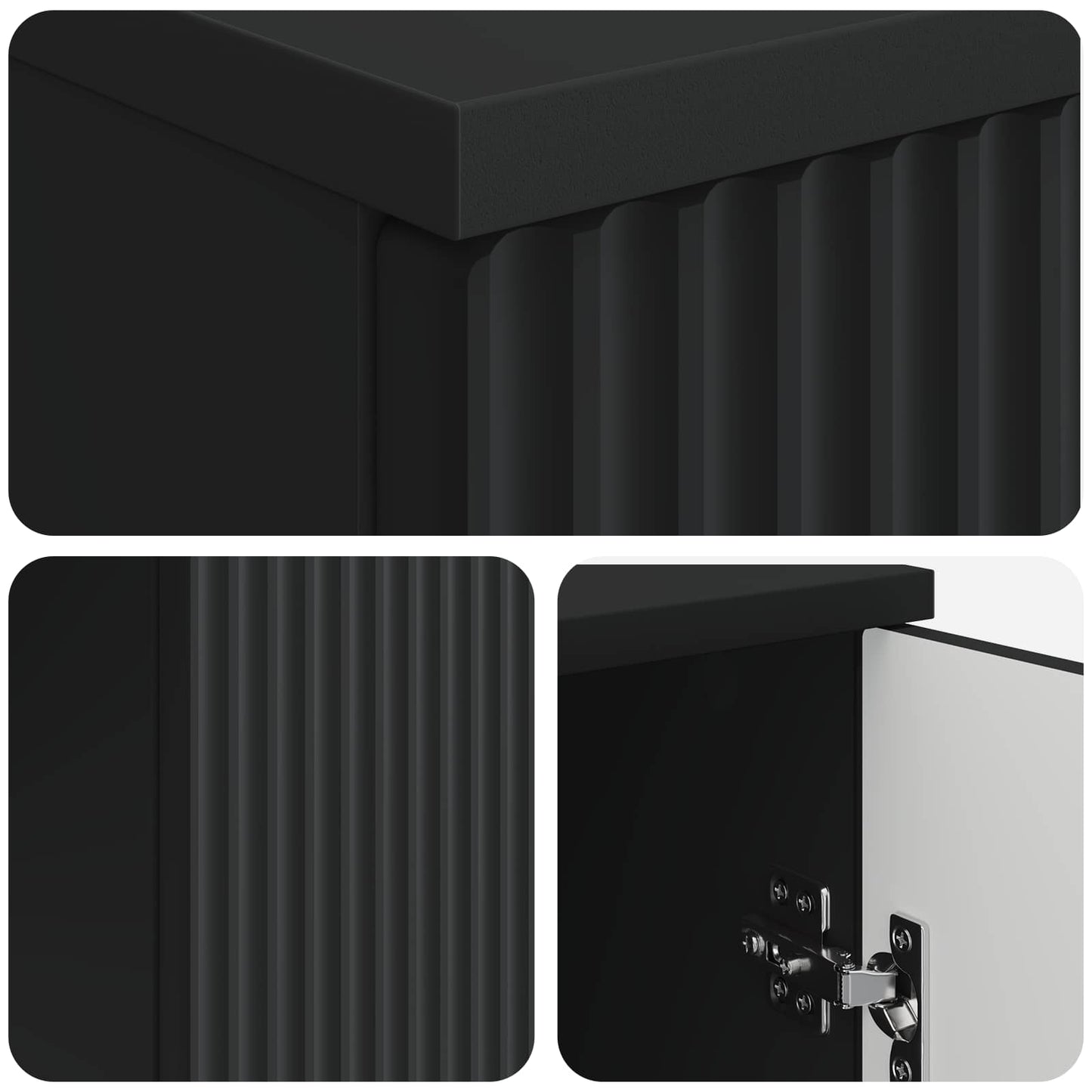 Desk with Shelf Black 142.5 x 50 x 75 cm Engineered Wood