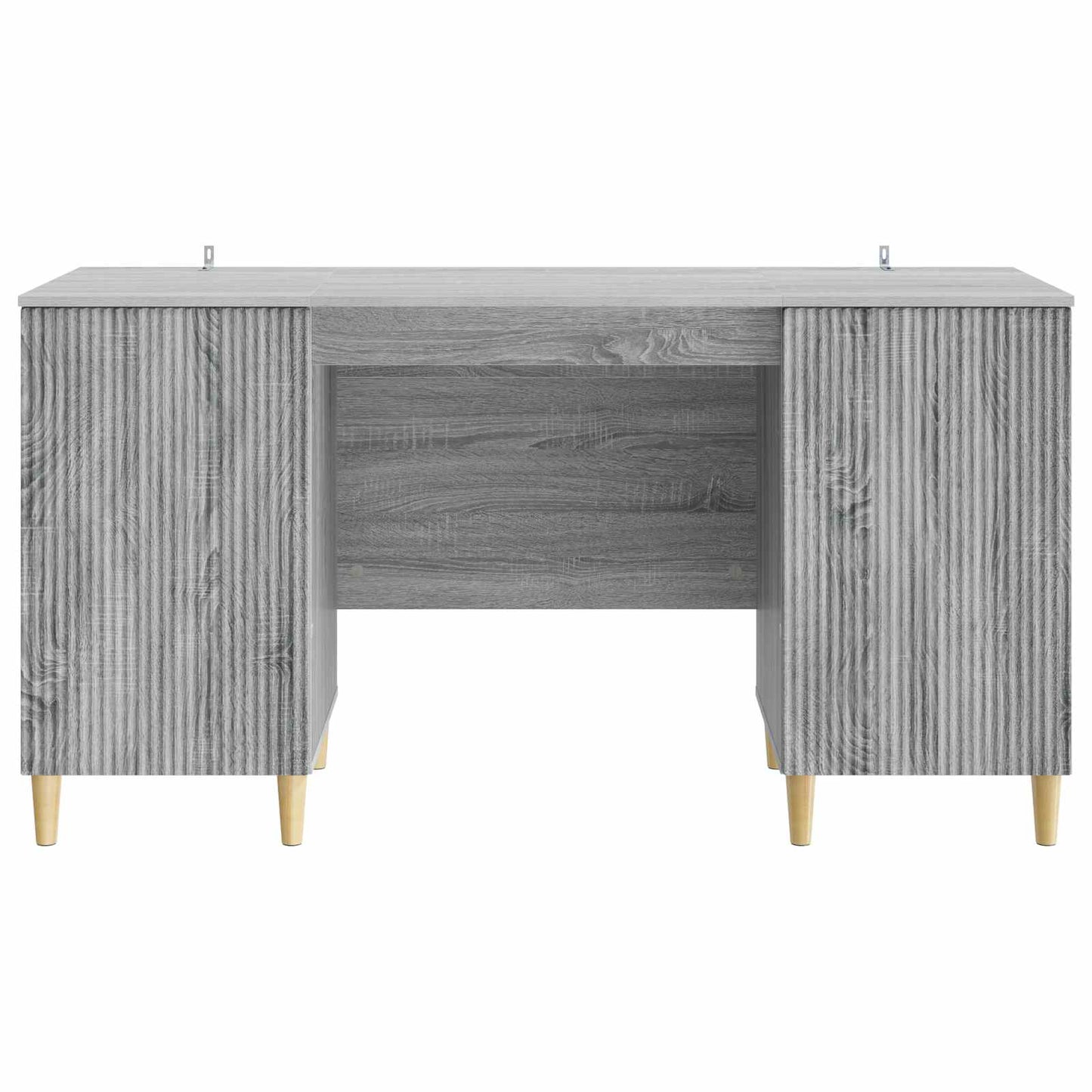 Desk with Shelf Grey Sonoma 142.5 x 50 x 75 cm Engineered Wood