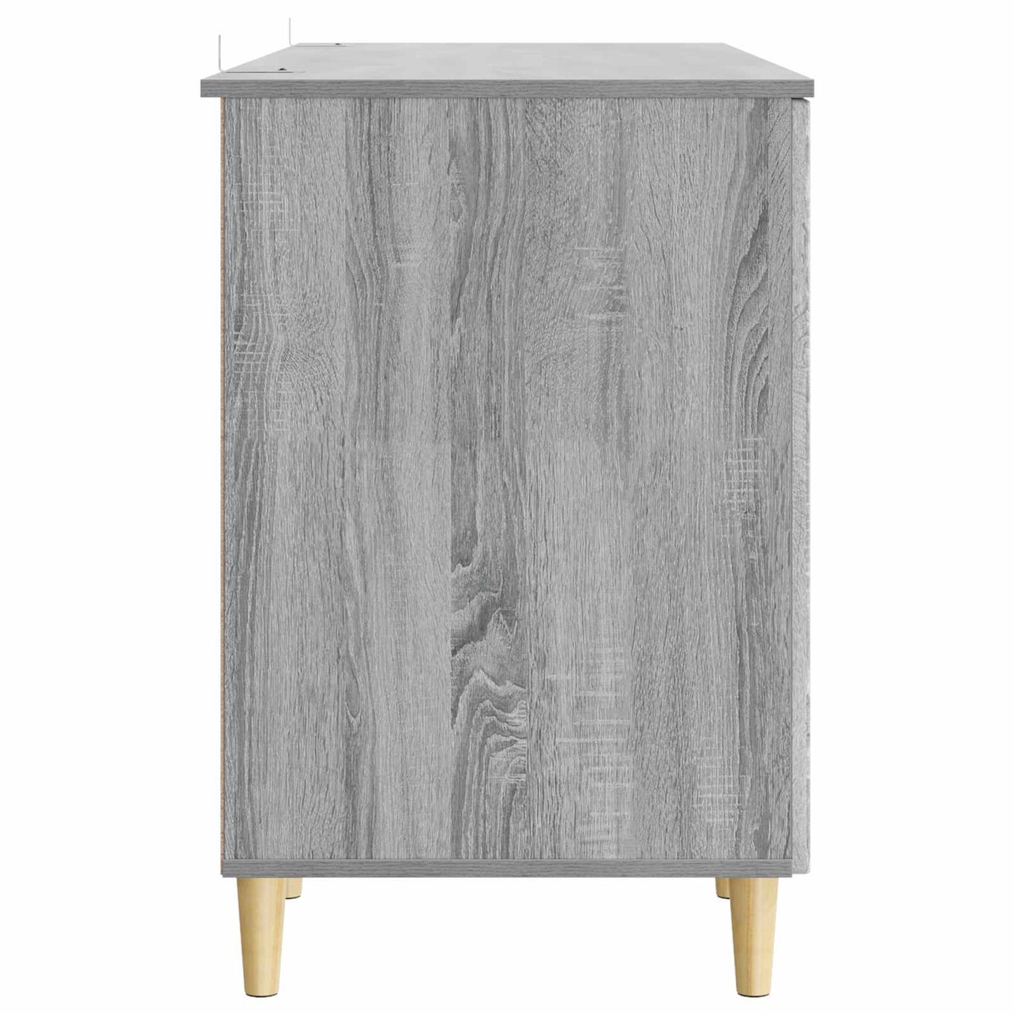 Desk with Shelf Grey Sonoma 142.5 x 50 x 75 cm Engineered Wood