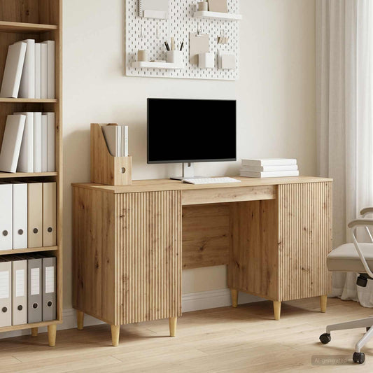 Desk Artisan Oak Engineered Wood 142.5 x 50 x 75 cm