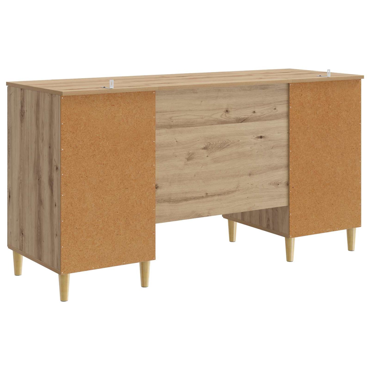 Desk with Shelf Artisan Oak 142.5 x 50 x 75 cm Engineered Wood