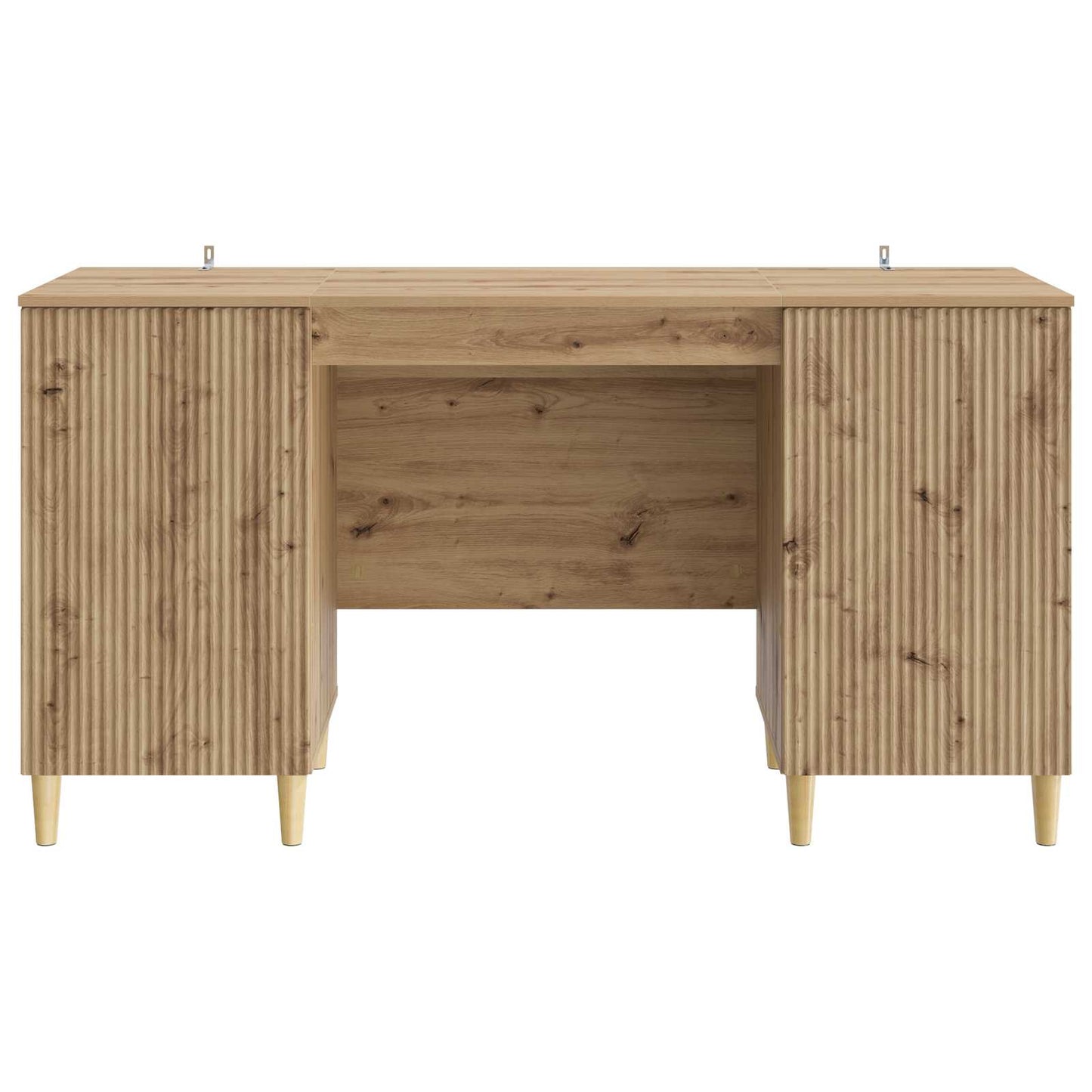 Desk with Shelf Artisan Oak 142.5 x 50 x 75 cm Engineered Wood