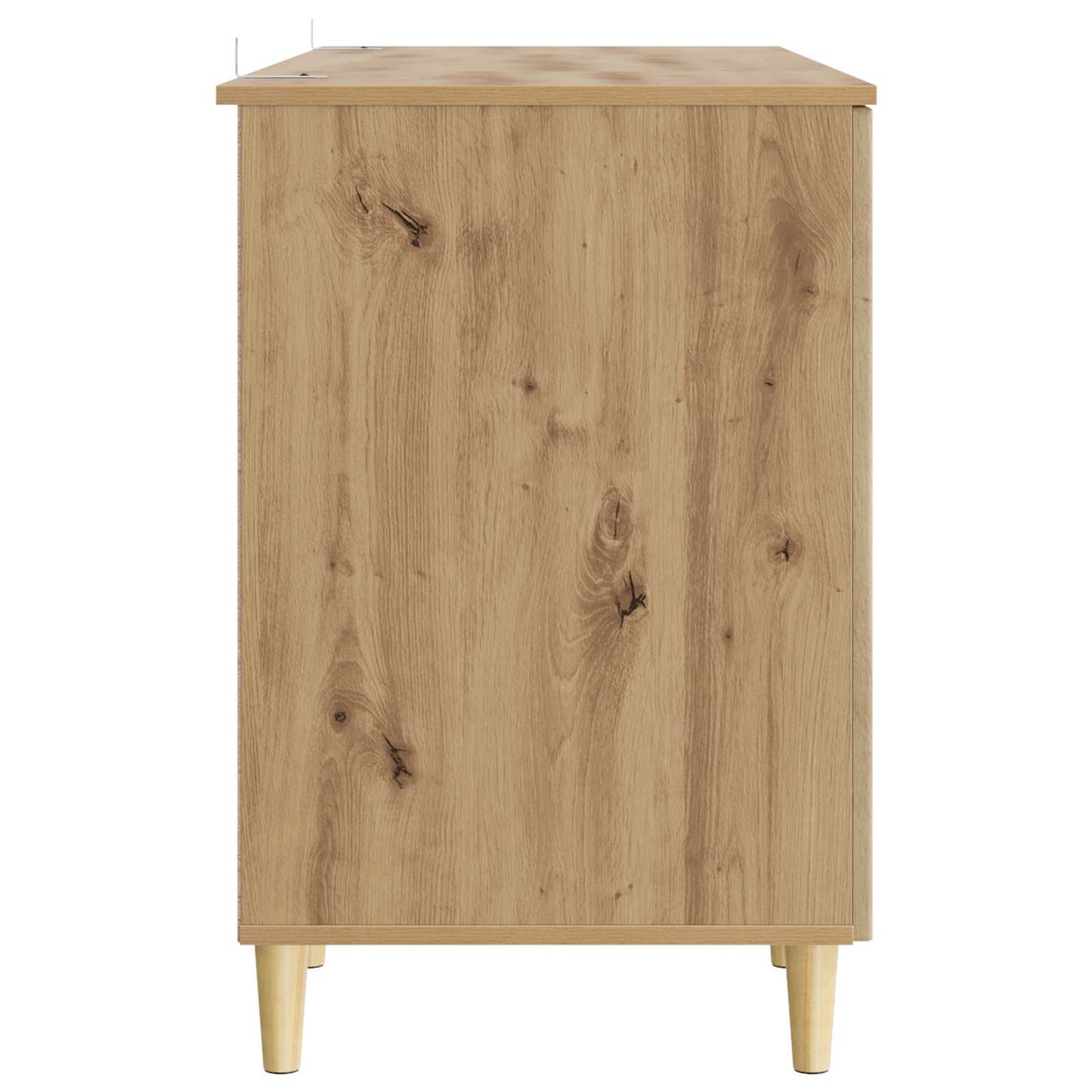 Desk with Shelf Artisan Oak 142.5 x 50 x 75 cm Engineered Wood