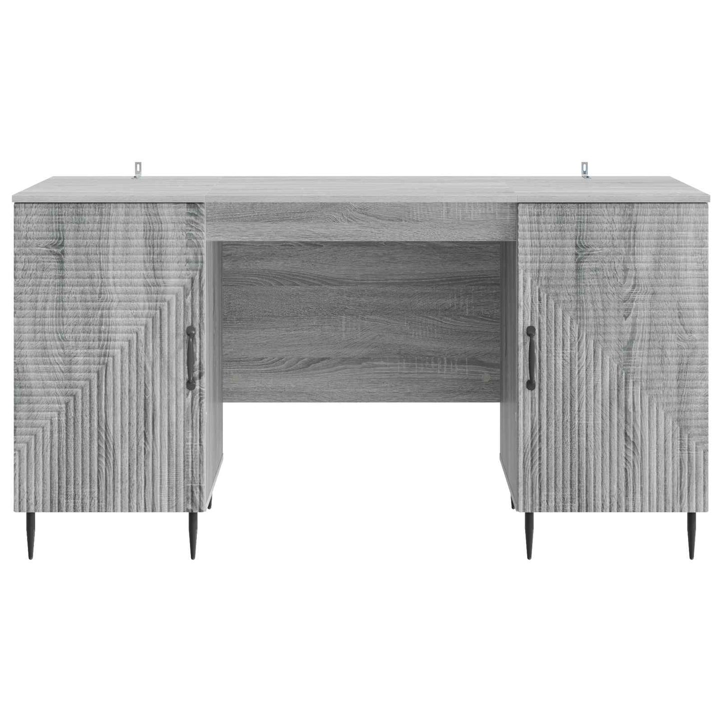 Desk with Shelf Grey Sonoma 142.5 x 50 x 75 cm Engineered Wood