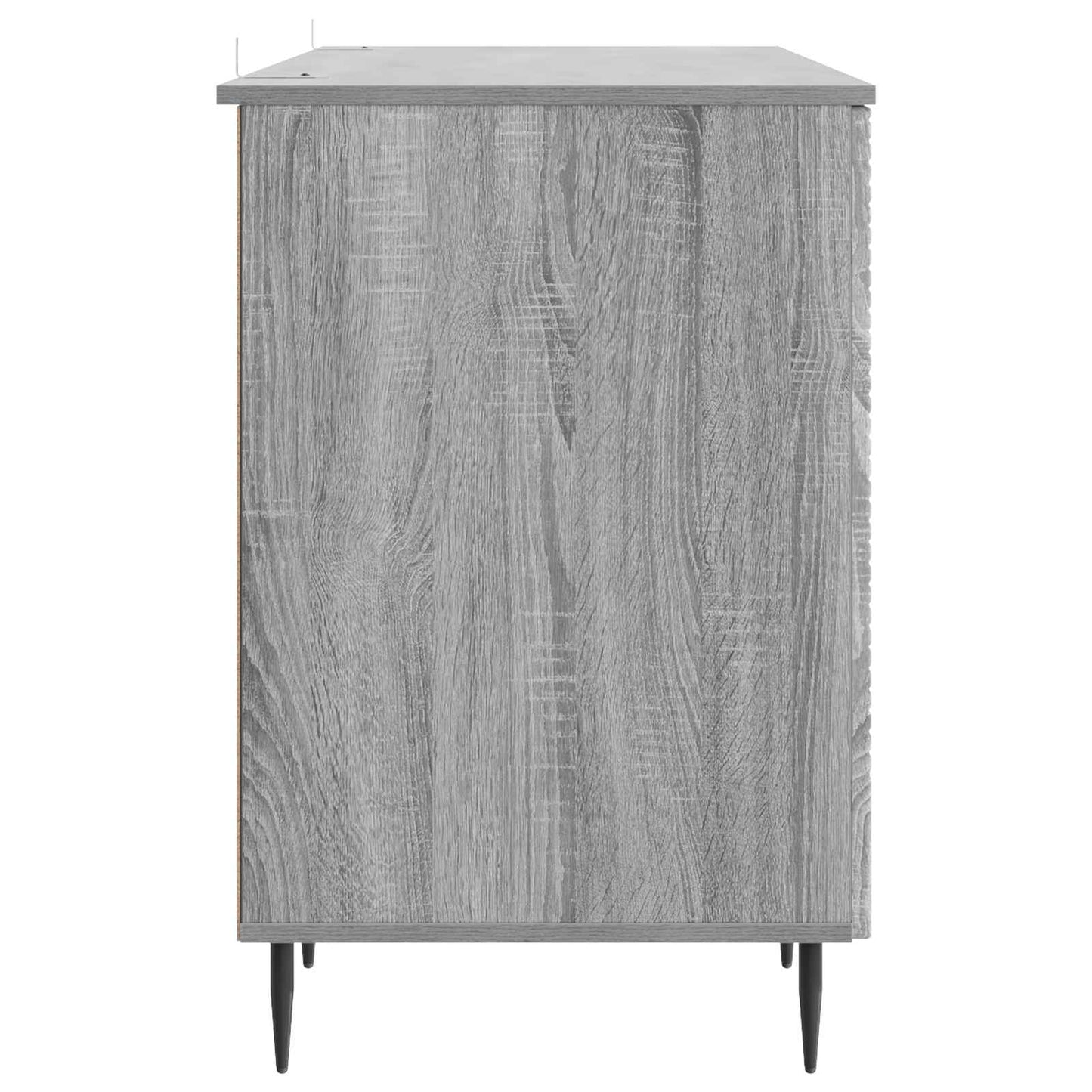 Desk with Shelf Grey Sonoma 142.5 x 50 x 75 cm Engineered Wood