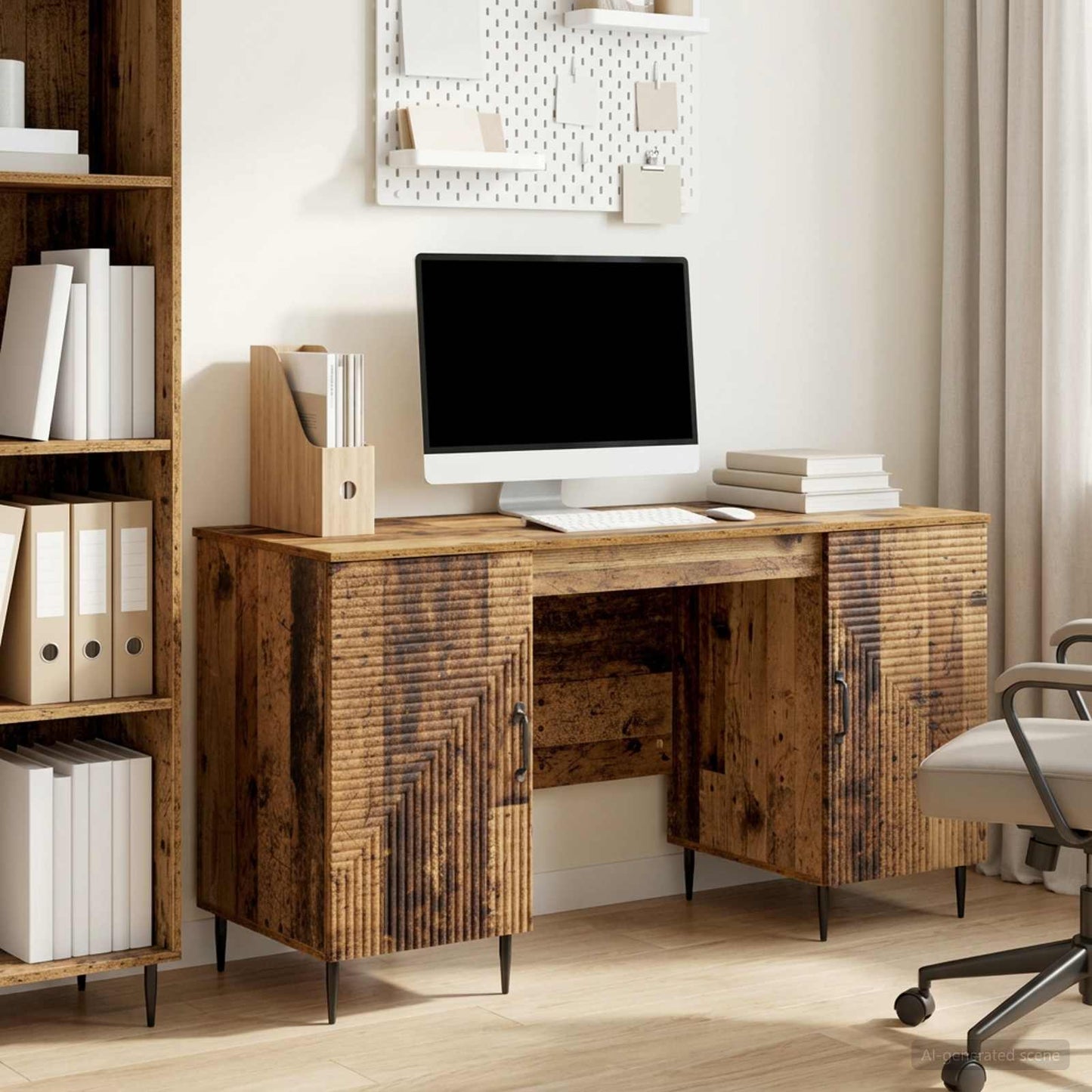 Desk Old Wood 142.5 x 50 x 75 cm Engineered Wood