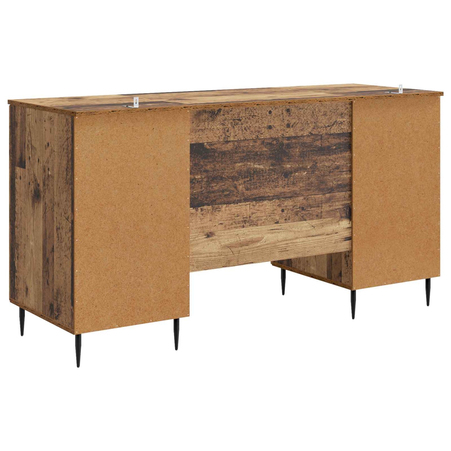 Desk with Shelf Old Wood 142.5 x 50 x 75 cm Engineered Wood