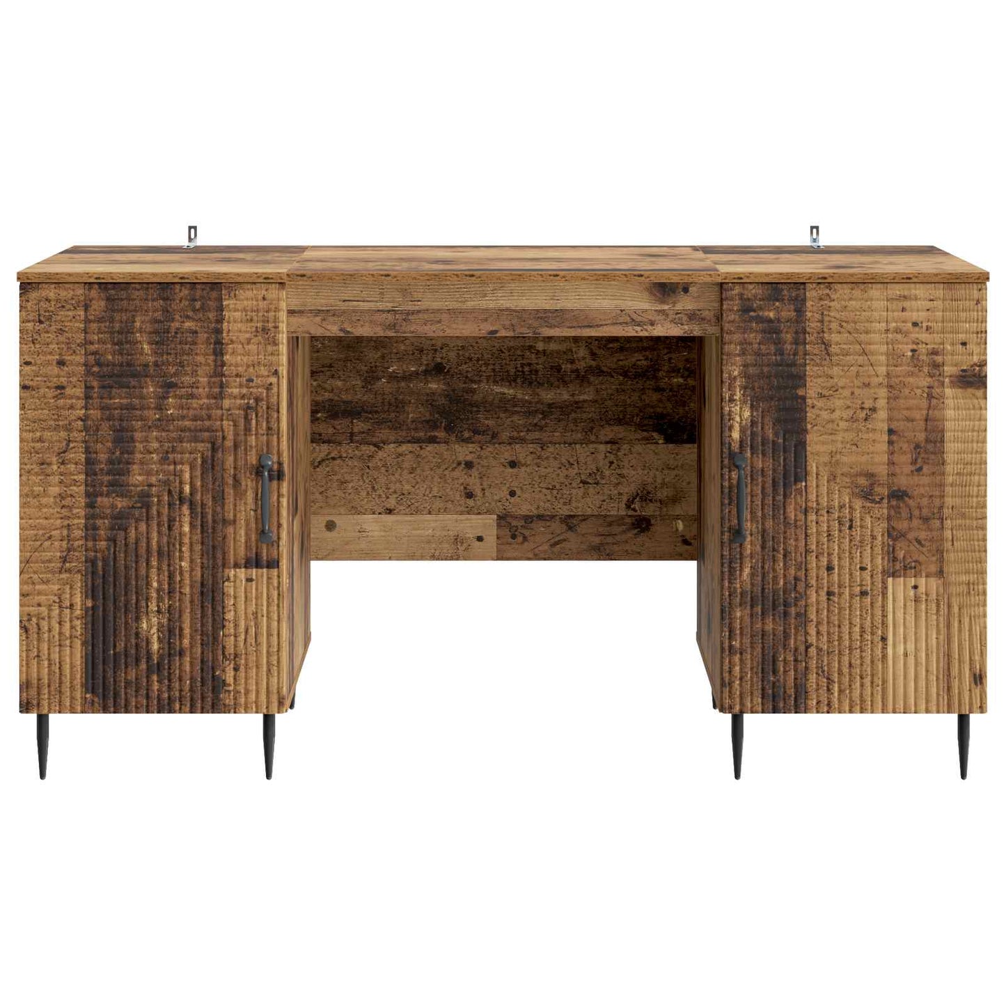 Desk with Shelf Old Wood 142.5 x 50 x 75 cm Engineered Wood