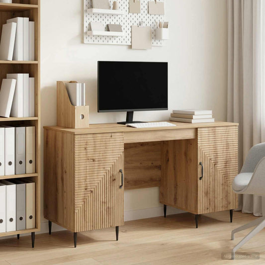 Desk Artisan Oak 142.5 x 50 x 75 cm Engineered Wood