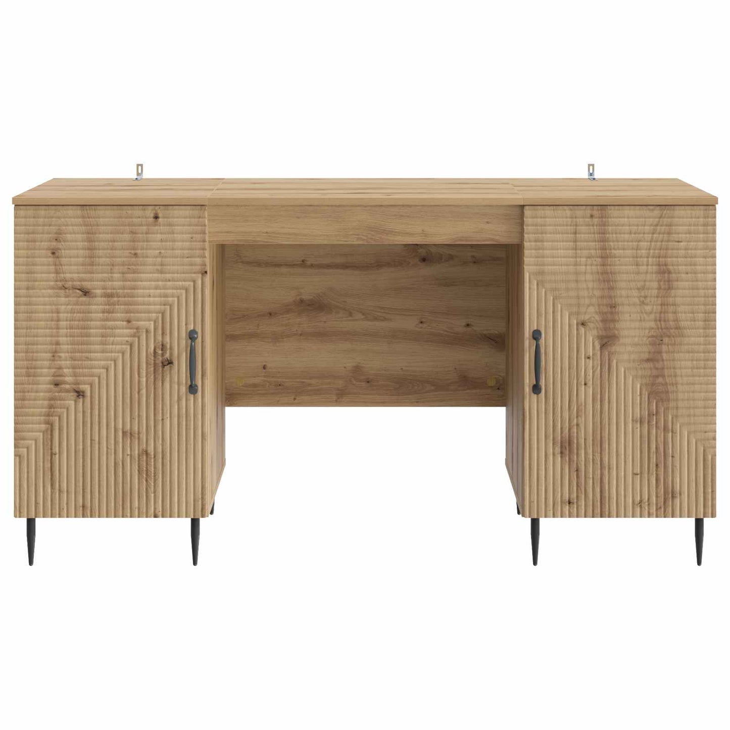 Desk with Shelf Artisan Oak 142.5 x 50 x 75 cm Engineered Wood
