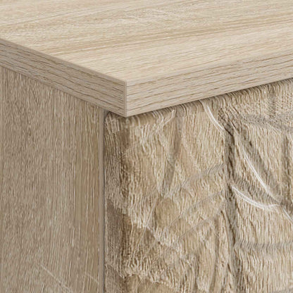 Desk Sonoma Oak Engineered Wood 142.5 x 50 x 75 cm