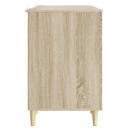 Desk Sonoma Oak Engineered Wood 142.5 x 50 x 75 cm