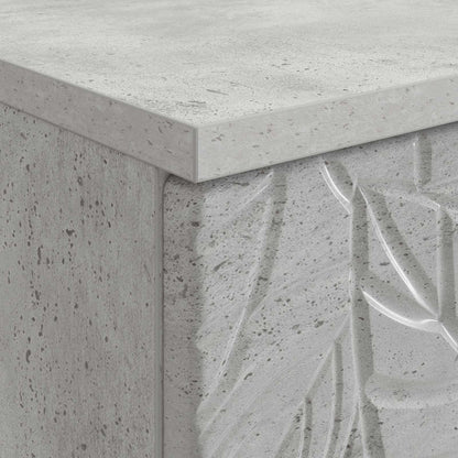 Desk Concrete Grey Engineered Wood 142.5 x 50 x 75 cm