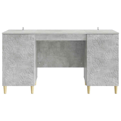 Desk Concrete Grey Engineered Wood 142.5 x 50 x 75 cm