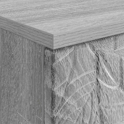 Desk Grey Sonoma Engineered Wood 142.5 x 50 x 75 cm