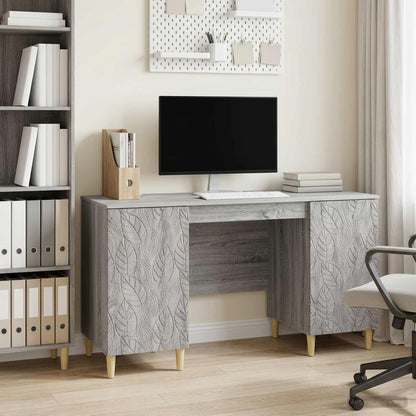 Desk Grey Sonoma Engineered Wood 142.5 x 50 x 75 cm