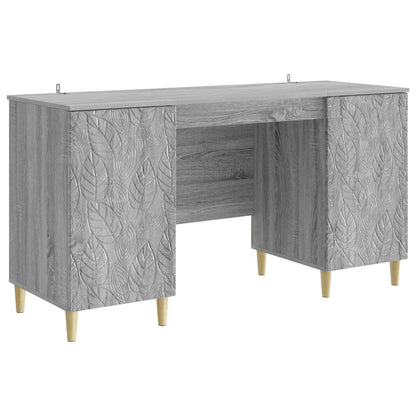 Desk Grey Sonoma 142.5 x 50 x 75 cm Engineered Wood
