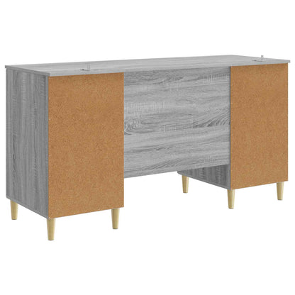 Desk Grey Sonoma 142.5 x 50 x 75 cm Engineered Wood