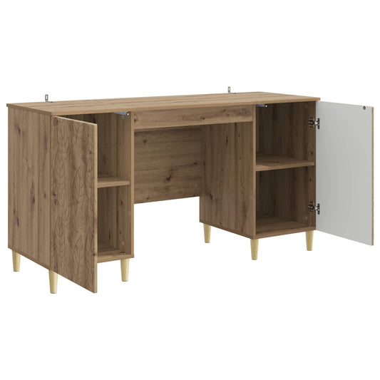 Desk Artisan Oak Engineered Wood 142.5 x 50 x 75 cm