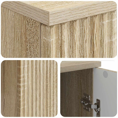 Desk with Shelf Sonoma Oak 142.5 x 50 x 75 cm Engineered Wood