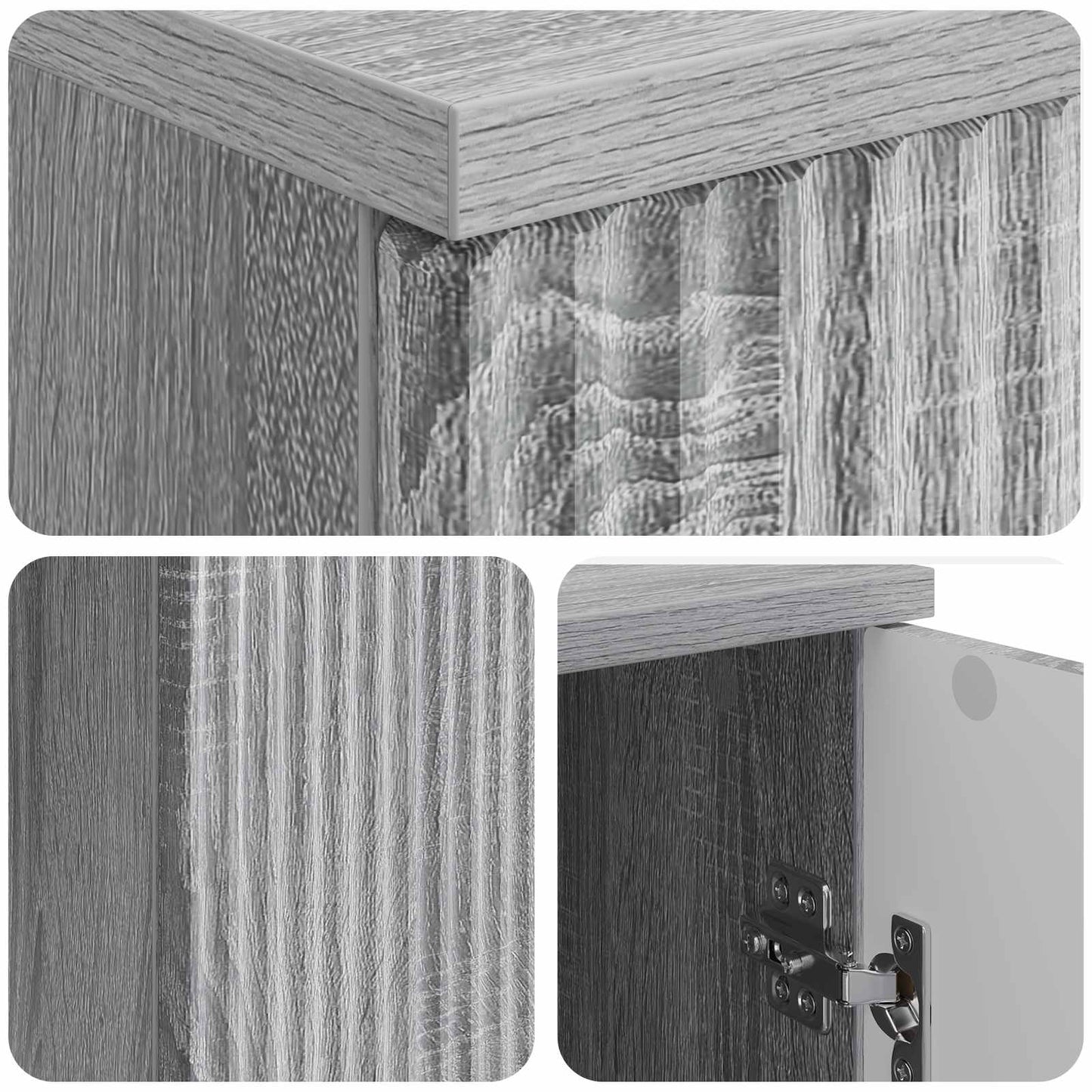 Desk with Shelf Grey Sonoma 142.5 x 50 x 75 cm Engineered Wood