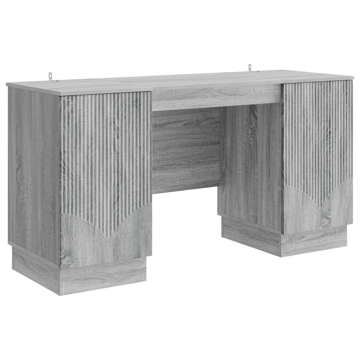 Desk with Shelf Grey Sonoma 142.5 x 50 x 75 cm Engineered Wood