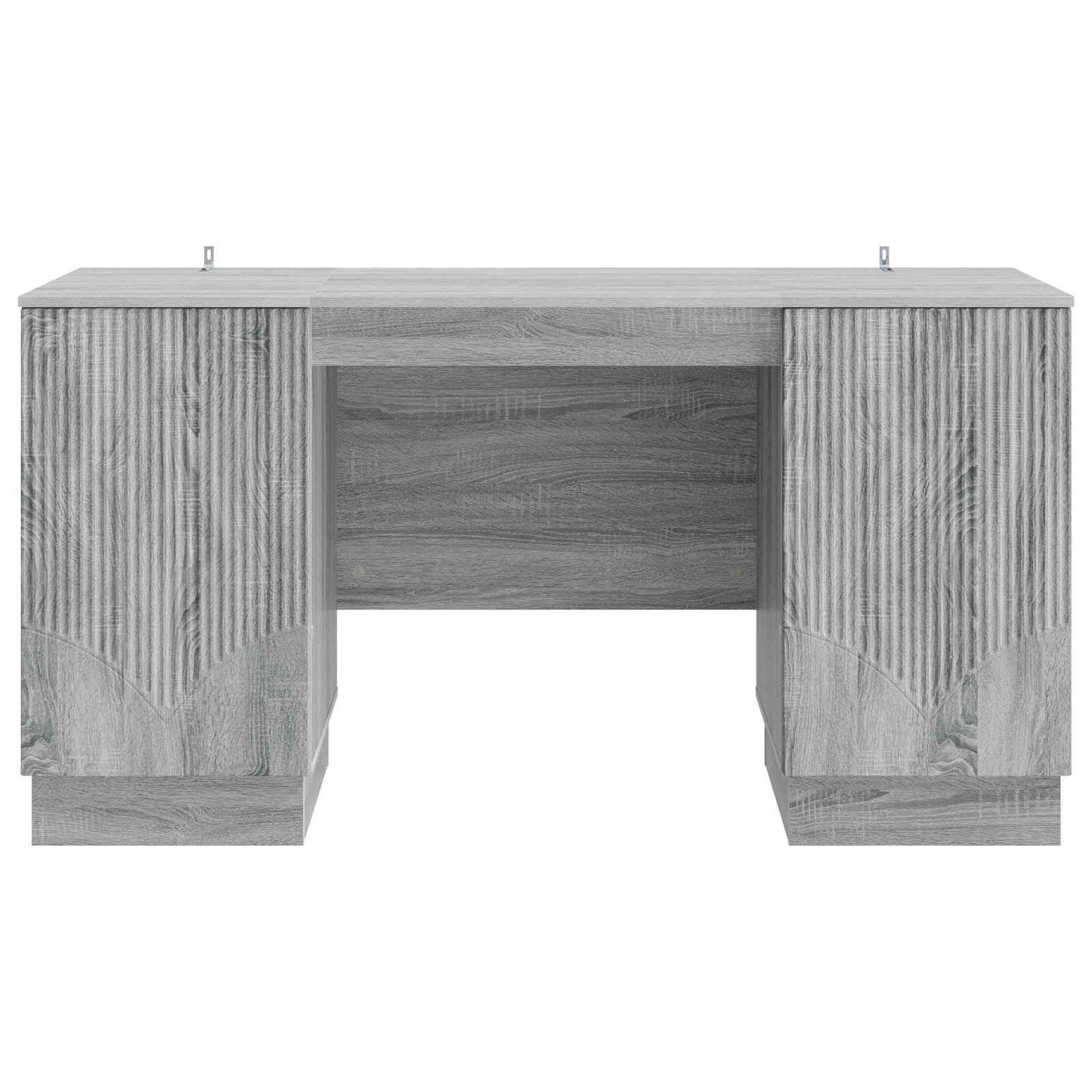 Desk with Shelf Grey Sonoma 142.5 x 50 x 75 cm Engineered Wood