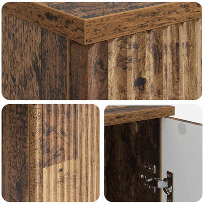 Desk with Shelf Old Wood 142.5 x 50 x 75 cm Engineered Wood