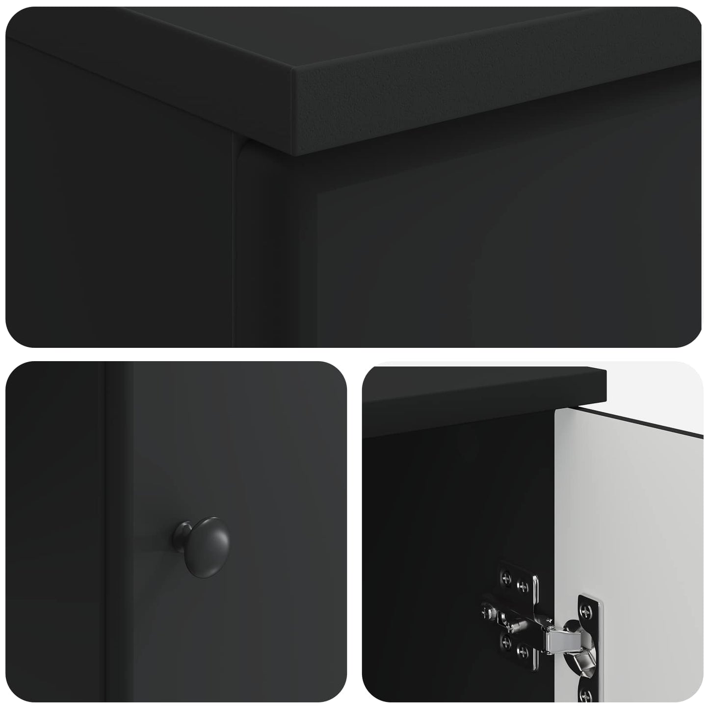 Desk with Shelf Black 142.5 x 50 x 75 cm Engineered Wood
