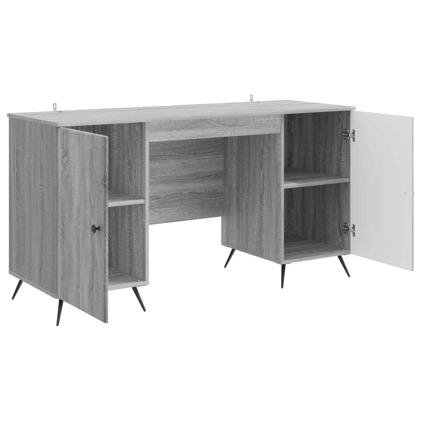 Desk Grey Sonoma 142.5 x 50 x 75 cm Engineered Wood