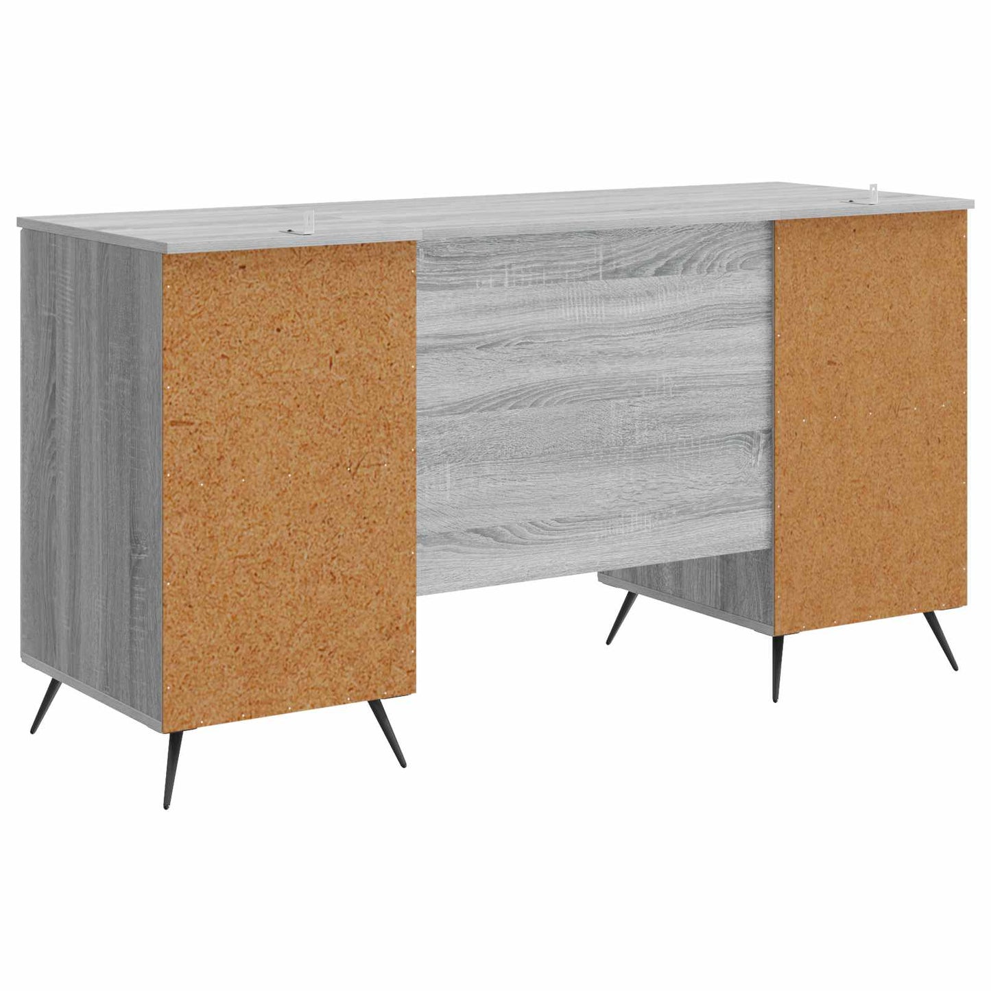 Desk Grey Sonoma 142.5 x 50 x 75 cm Engineered Wood