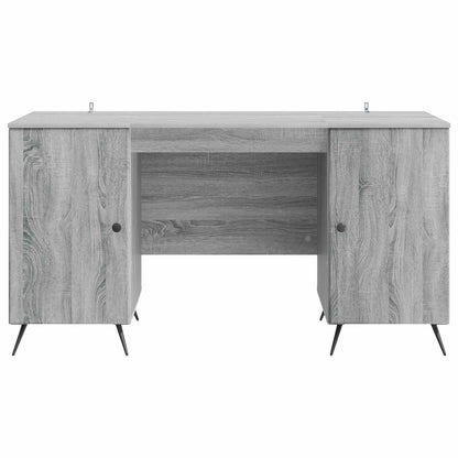 Desk Grey Sonoma 142.5 x 50 x 75 cm Engineered Wood