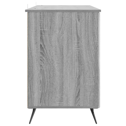 Desk Grey Sonoma 142.5 x 50 x 75 cm Engineered Wood